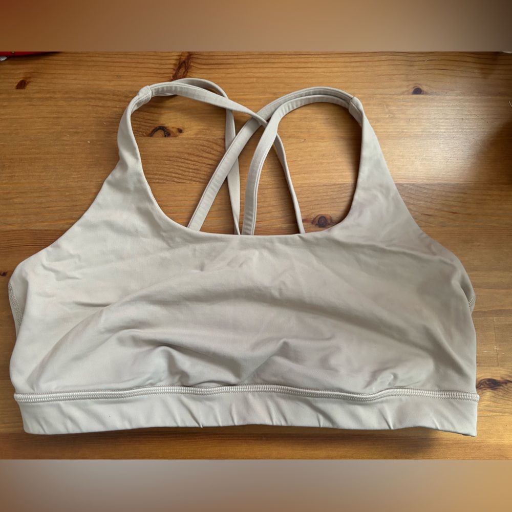 Lululemon Energy bra - size 12, beige